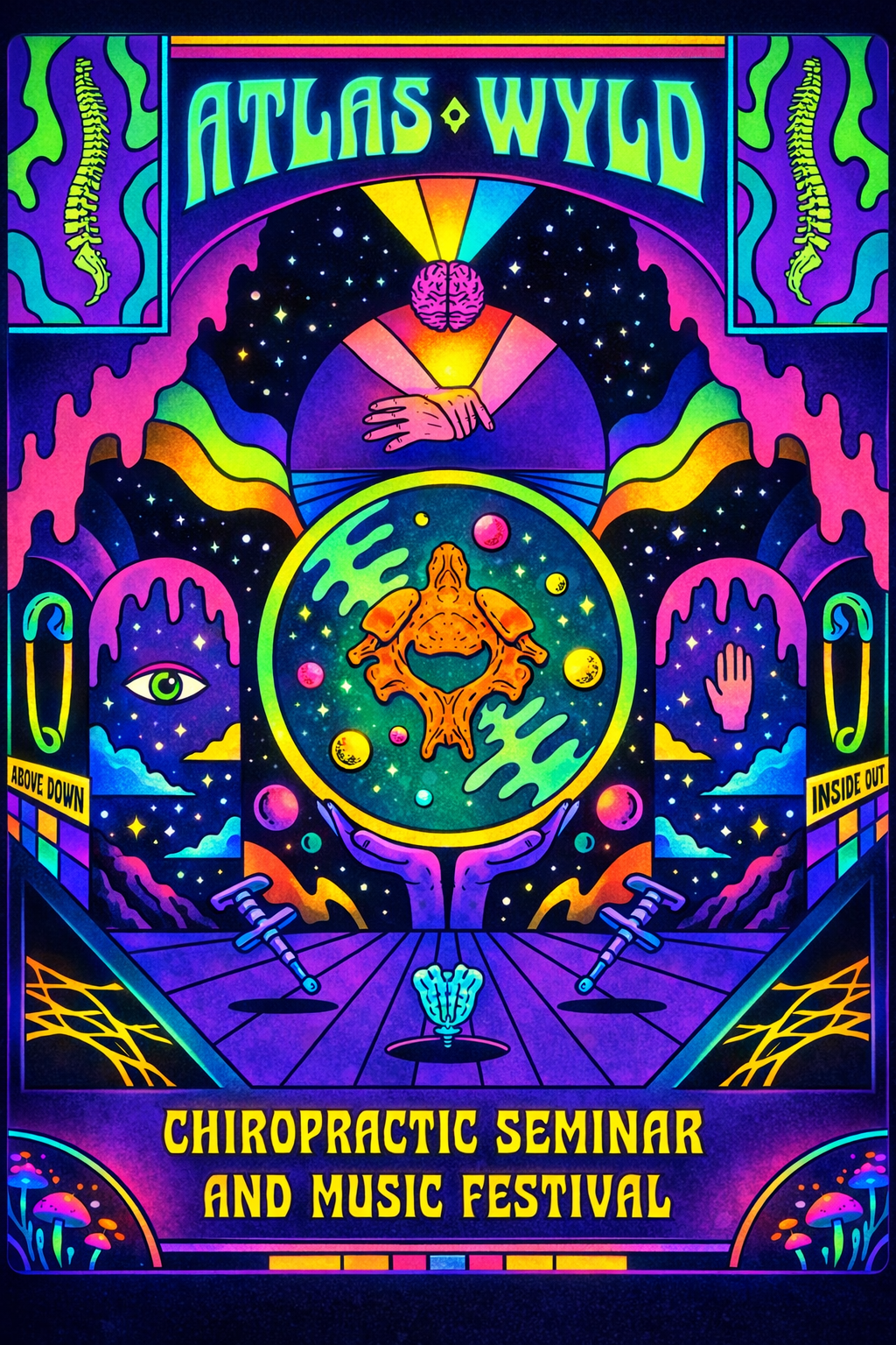 Atlas Wyld Neon Tapestry